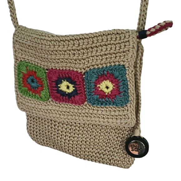 The Sak Bags The Sak Small Crochet Crossbody Purse Hippy Crochet Squares Poshmark